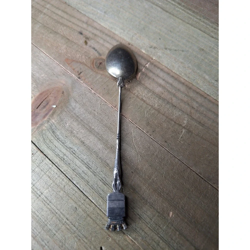 Vintage‎ Bethune Souvenir Spoon Engraved Bowl Crown Finial Silver Tone Collect